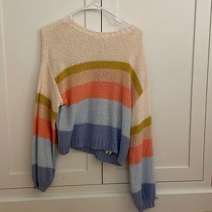 Billabong multi block color sweater